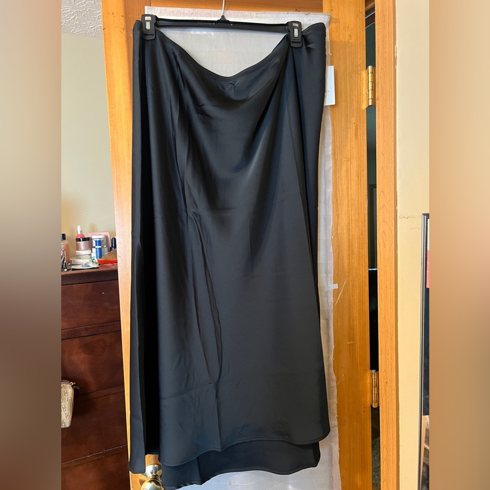 Black Silk Skirt